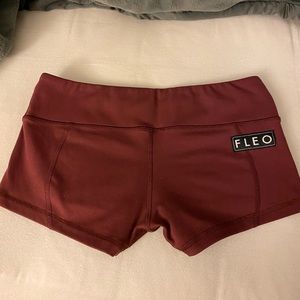 Burgundy Romey LRC Fleo shorts
